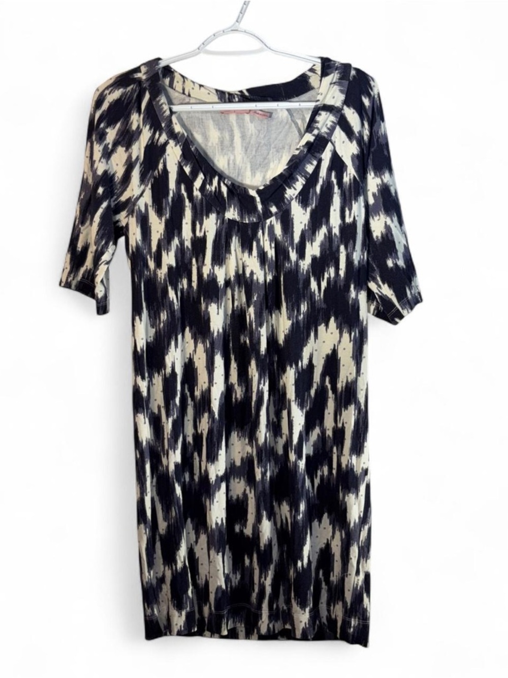 Juicy Couture Navy and Cream Midi Dress
